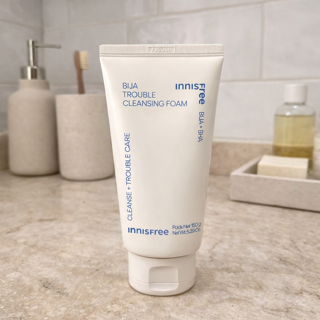 innisfree bija trouble facial foam